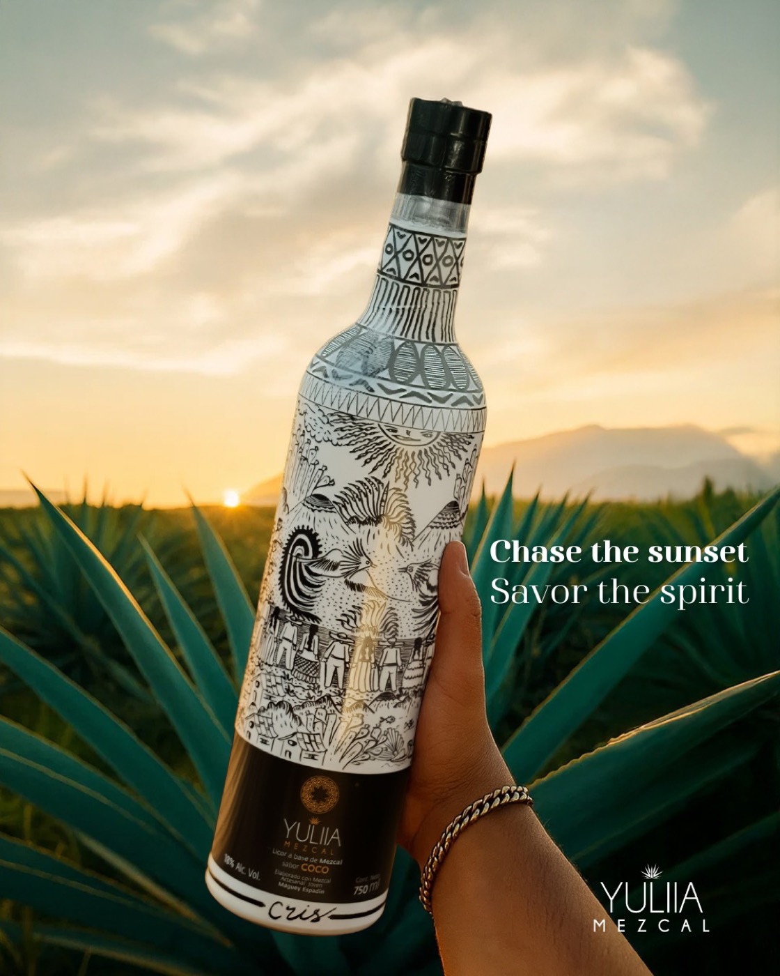 YULIIA Licor de Mezcal sabor Coco