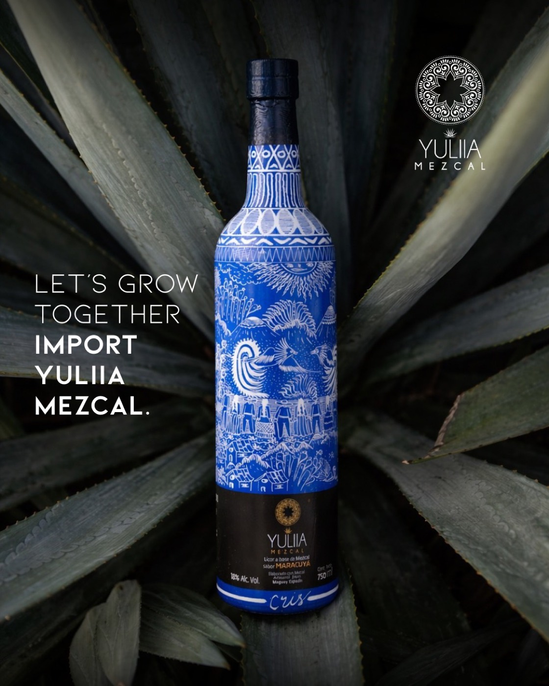 YULIIA Licor de Mezcal sabor Maracuyá